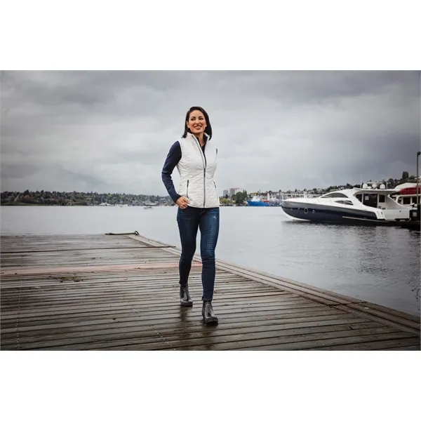 Women's puffer vest with insulation, wind and water resistance, pockets, and... from ASI 47965 Cutter & Buck