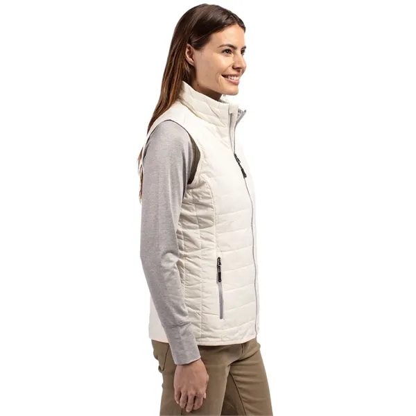 Women's puffer vest with insulation, wind and water resistance, pockets, and... from ASI 47965 Cutter & Buck