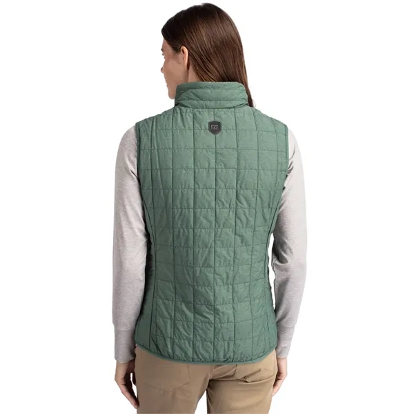 Women's puffer vest with insulation, wind and water resistance, pockets, and... from ASI 47965 Cutter & Buck