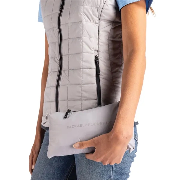 Women's puffer vest with insulation, wind and water resistance, pockets, and... from ASI 47965 Cutter & Buck