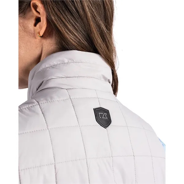 Women's puffer vest with insulation, wind and water resistance, pockets, and... from ASI 47965 Cutter & Buck