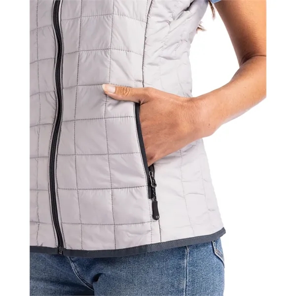 Women's puffer vest with insulation, wind and water resistance, pockets, and... from ASI 47965 Cutter & Buck
