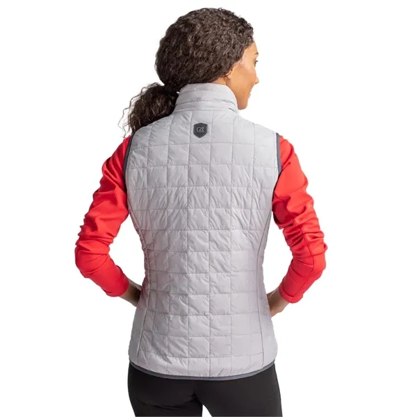 Women's puffer vest with insulation, wind and water resistance, pockets, and... from ASI 47965 Cutter & Buck