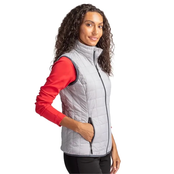 Women's puffer vest with insulation, wind and water resistance, pockets, and... from ASI 47965 Cutter & Buck