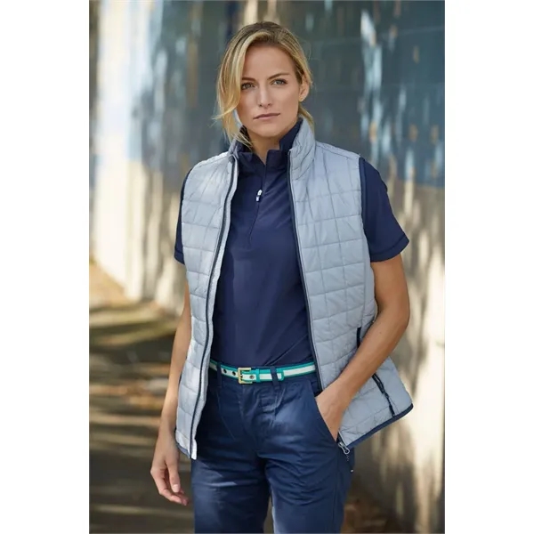 Women's puffer vest with insulation, wind and water resistance, pockets, and... from ASI 47965 Cutter & Buck