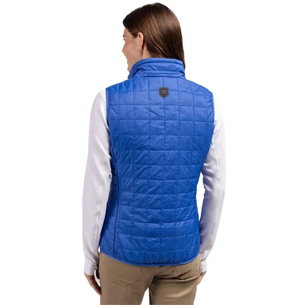 Women's puffer vest with insulation, wind and water resistance, pockets, and... from ASI 47965 Cutter & Buck