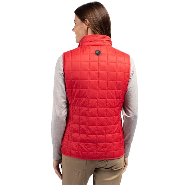 Women's puffer vest with insulation, wind and water resistance, pockets, and... from ASI 47965 Cutter & Buck