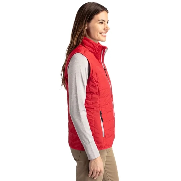 Women's puffer vest with insulation, wind and water resistance, pockets, and... from ASI 47965 Cutter & Buck