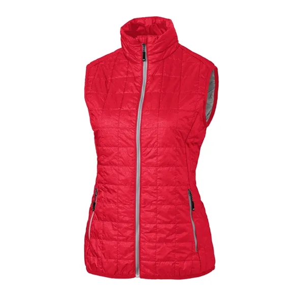 Women's puffer vest with insulation, wind and water resistance, pockets, and... from ASI 47965 Cutter & Buck