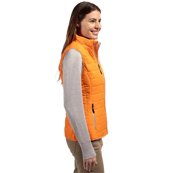Women's puffer vest with insulation, wind and water resistance, pockets, and... from ASI 47965 Cutter & Buck