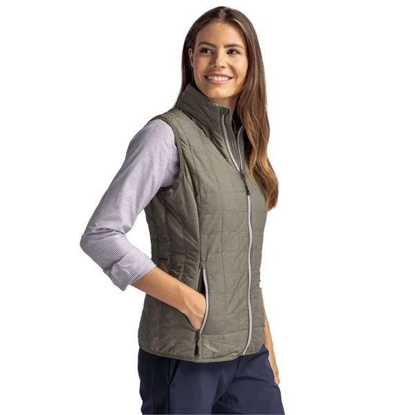 Women's puffer vest with insulation, wind and water resistance, pockets, and... from ASI 47965 Cutter & Buck