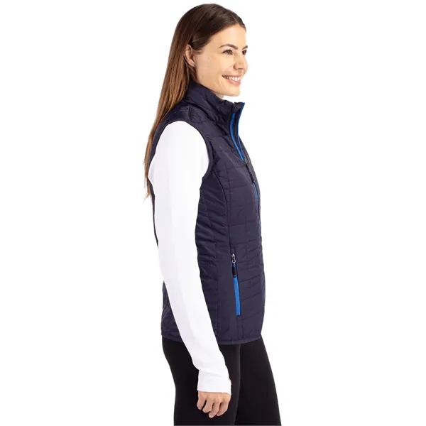 Women's puffer vest with insulation, wind and water resistance, pockets, and... from ASI 47965 Cutter & Buck