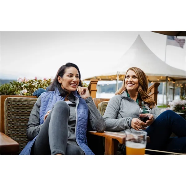 Women's puffer vest with insulation, wind and water resistance, pockets, and... from ASI 47965 Cutter & Buck