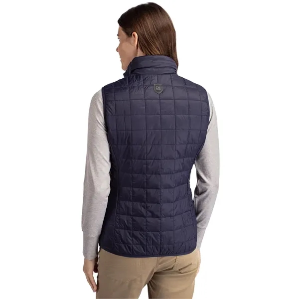 Women's puffer vest with insulation, wind and water resistance, pockets, and... from ASI 47965 Cutter & Buck
