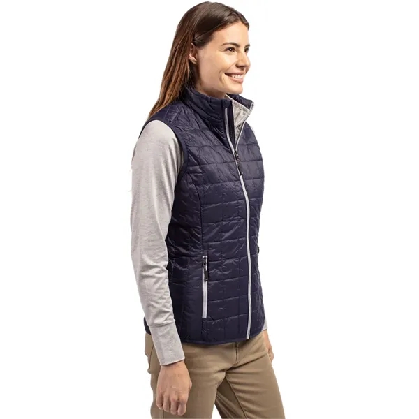 Women's puffer vest with insulation, wind and water resistance, pockets, and... from ASI 47965 Cutter & Buck