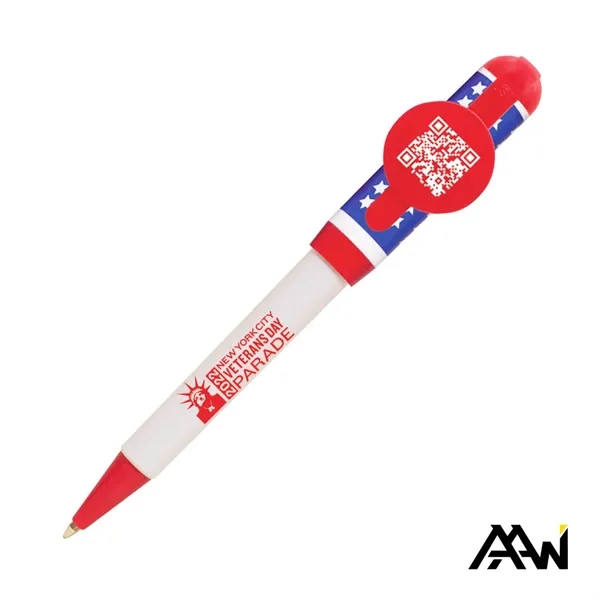 This Jumbo QR Billboard Twist Pen Decorated Cap combines bold design... from ASI 84592 St Regis Group