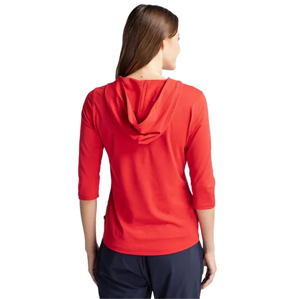 Ladies' sweatshirt with a half-zip, hood, UPF 25+ protection, moisture-wicking performance,... from ASI 47965 Cutter & Buck