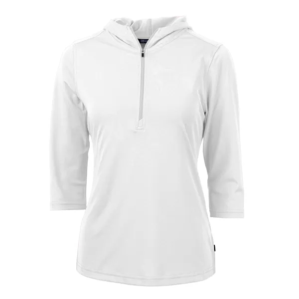 Ladies' sweatshirt with a half-zip, hood, UPF 25+ protection, moisture-wicking performance,... from ASI 47965 Cutter & Buck