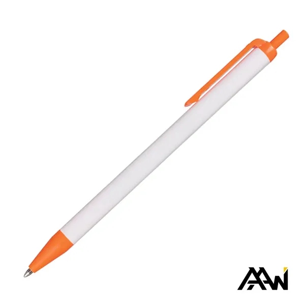 This Value Slim Pen features a sleek glossy white barrel accented... from ASI 84592 St Regis Group
