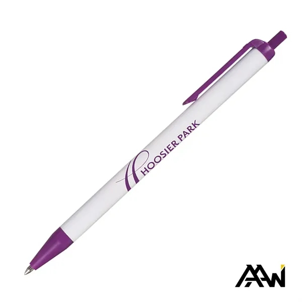 This Value Slim Pen features a sleek glossy white barrel accented... from ASI 84592 St Regis Group
