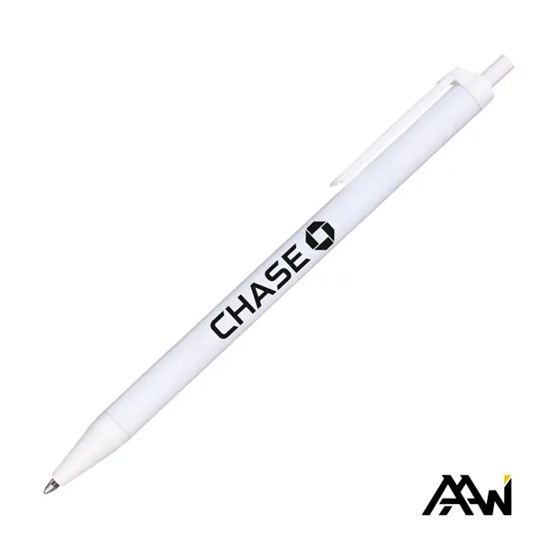 This Value Slim Pen features a sleek glossy white barrel accented... from ASI 84592 St Regis Group