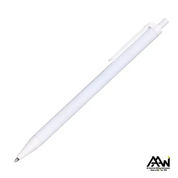 This Value Slim Pen features a sleek glossy white barrel accented... from ASI 84592 St Regis Group