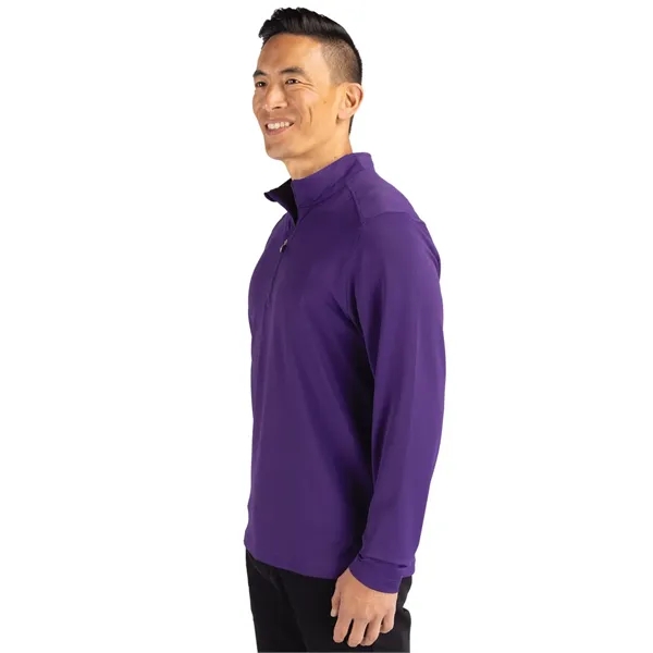 Men's sweatshirt with a quarter zip, long sleeves, UPF 25+ protection,... from ASI 47965 Cutter & Buck