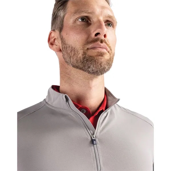 Men's sweatshirt with a quarter zip, long sleeves, UPF 25+ protection,... from ASI 47965 Cutter & Buck