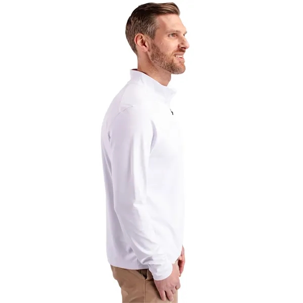 Men's sweatshirt with a quarter zip, long sleeves, UPF 25+ protection,... from ASI 47965 Cutter & Buck