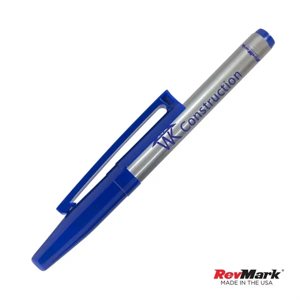 The RevMark® Silver Barrel Industrial Permanent Marker w/clip is engineered for... from ASI 84592 St Regis Group