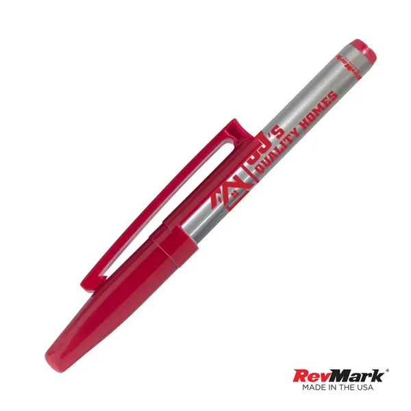 The RevMark® Silver Barrel Industrial Permanent Marker w/clip is engineered for... from ASI 84592 St Regis Group