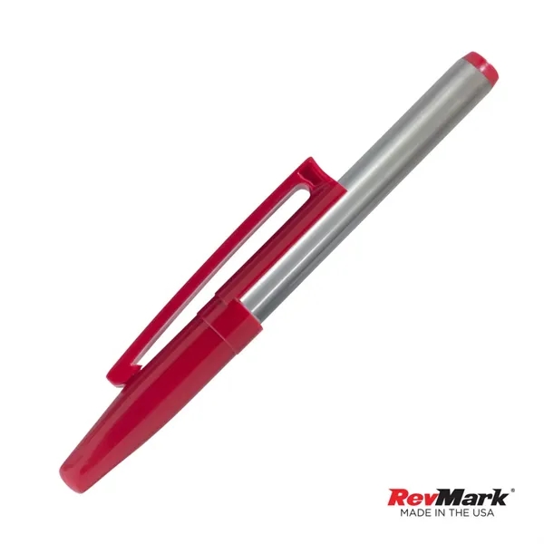 The RevMark® Silver Barrel Industrial Permanent Marker w/clip is engineered for... from ASI 84592 St Regis Group