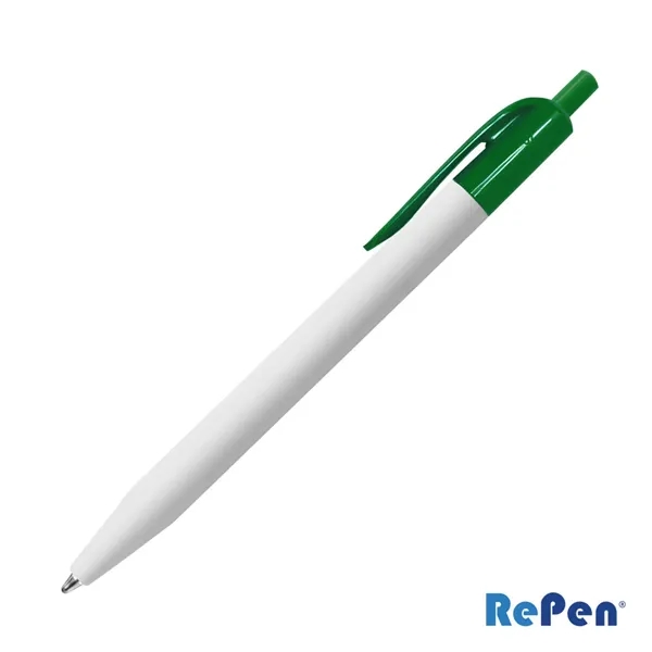 The RePen® White Clicker rPET Pen is a clean, modern writing... from ASI 84592 St Regis Group