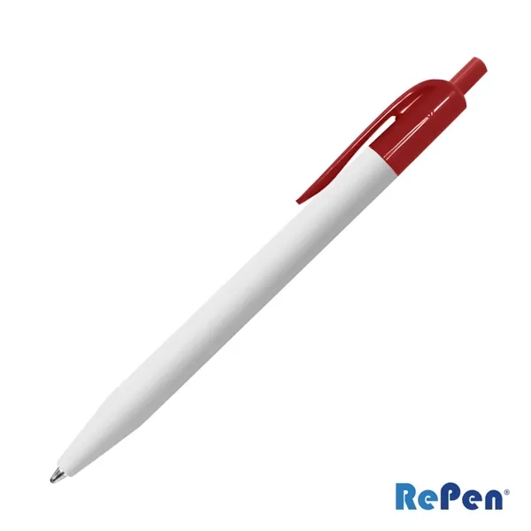 The RePen® White Clicker rPET Pen is a clean, modern writing... from ASI 84592 St Regis Group