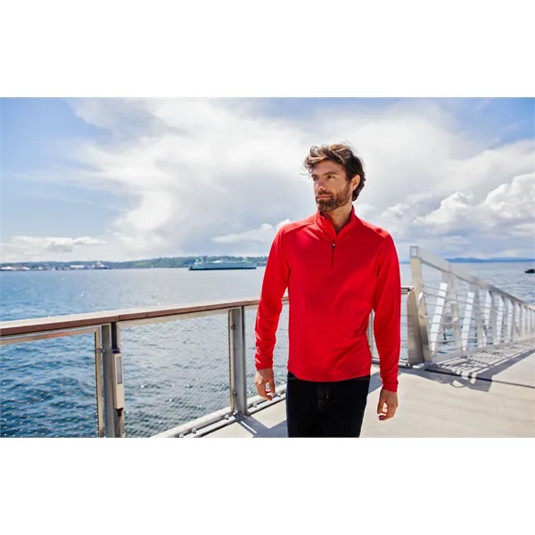 Men's sweatshirt with a quarter-zip, UPF25+ protection, moisture-wicking performance, and mock... from ASI 47965 Cutter & Buck