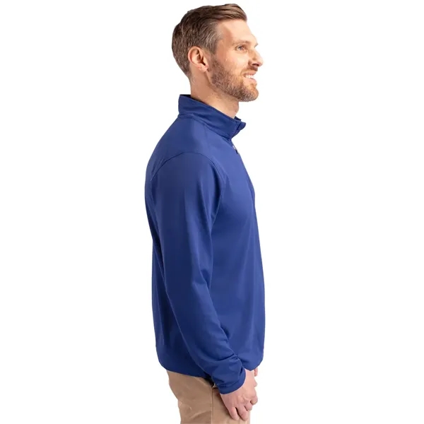 Men's sweatshirt with a quarter-zip, UPF25+ protection, moisture-wicking performance, and mock... from ASI 47965 Cutter & Buck