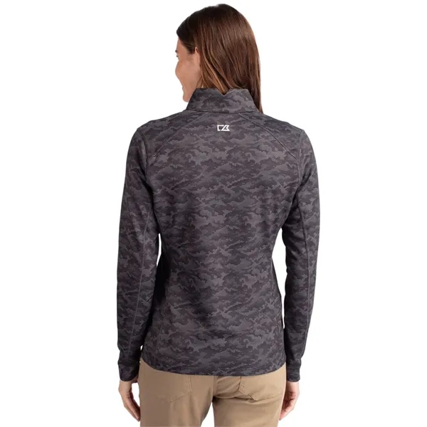 Women's sweatshirt with a quarter zip, long sleeves, UPF50+ protection, moisture-wicking... from ASI 47965 Cutter & Buck