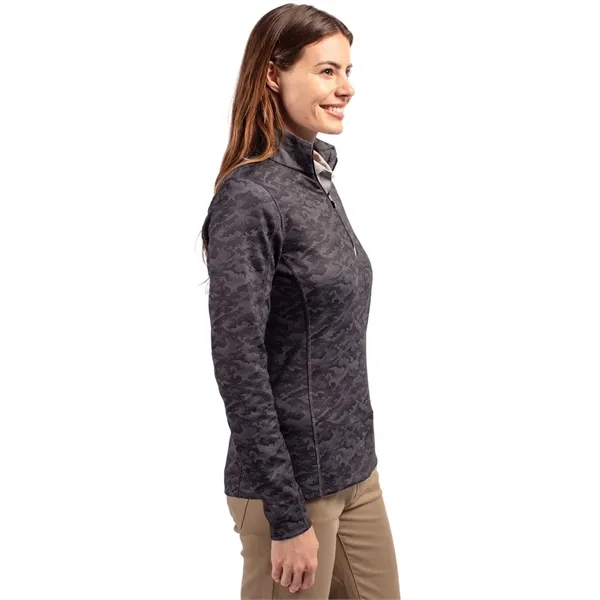Women's sweatshirt with a quarter zip, long sleeves, UPF50+ protection, moisture-wicking... from ASI 47965 Cutter & Buck