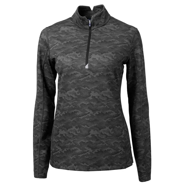 Women's sweatshirt with a quarter zip, long sleeves, UPF50+ protection, moisture-wicking... from ASI 47965 Cutter & Buck