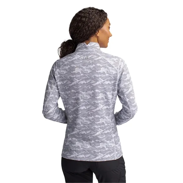 Women's sweatshirt with a quarter zip, long sleeves, UPF50+ protection, moisture-wicking... from ASI 47965 Cutter & Buck