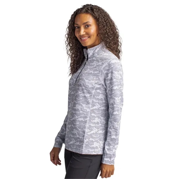 Women's sweatshirt with a quarter zip, long sleeves, UPF50+ protection, moisture-wicking... from ASI 47965 Cutter & Buck