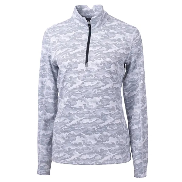 Women's sweatshirt with a quarter zip, long sleeves, UPF50+ protection, moisture-wicking... from ASI 47965 Cutter & Buck