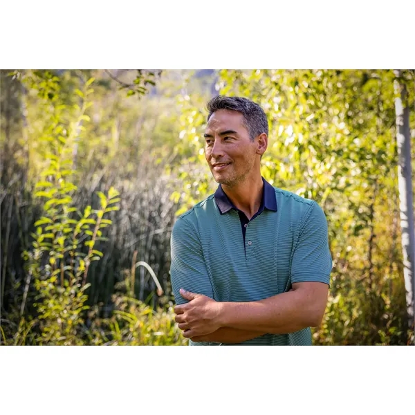 Men's polo with UV protection, moisture-wicking performance, and collar.... from ASI 47965 Cutter & Buck