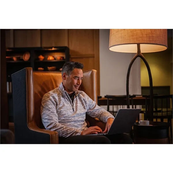 Men's sweatshirt with a quarter zip, long sleeves, UPF50+ protection, and... from ASI 47965 Cutter & Buck