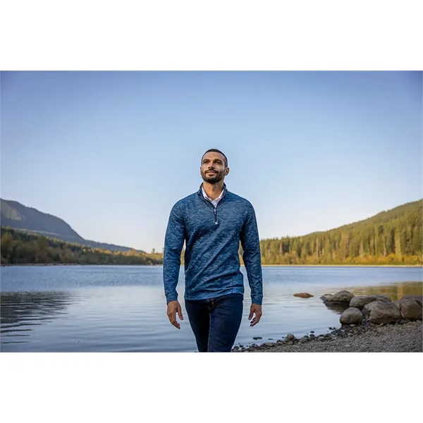 Men's sweatshirt with a quarter zip, long sleeves, UPF50+ protection, and... from ASI 47965 Cutter & Buck