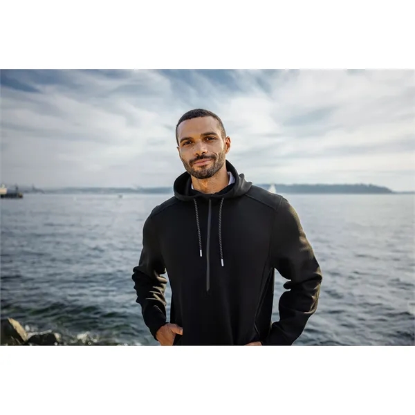 Men's sweatshirt with a half-zip, hood, double knit interlock, and water-resistant... from ASI 47965 Cutter & Buck