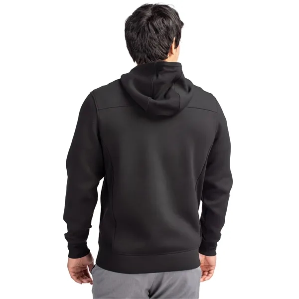 Men's sweatshirt with a half-zip, hood, double knit interlock, and water-resistant... from ASI 47965 Cutter & Buck