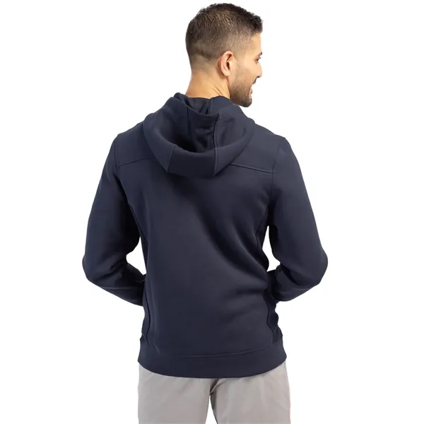 Men's sweatshirt with a half-zip, hood, double knit interlock, and water-resistant... from ASI 47965 Cutter & Buck