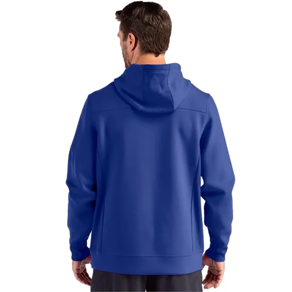 Men's sweatshirt with a half-zip, hood, double knit interlock, and water-resistant... from ASI 47965 Cutter & Buck