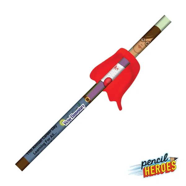The Pencil Heroes® Hometown Series Female w/ Cape #2 Pencil shines... from ASI 84592 St Regis Group